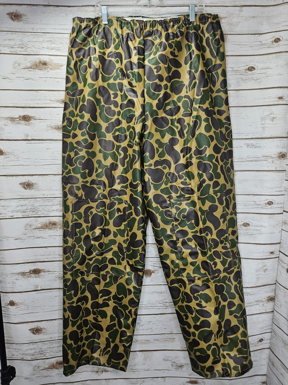 American Clearwater Double Reinforced PVC Polyester Rainwear Pants Size XL